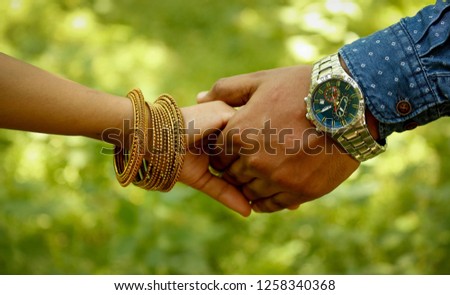 Indian Married Couple Holding Hands Royalty Free Stock Photo Avopix Com