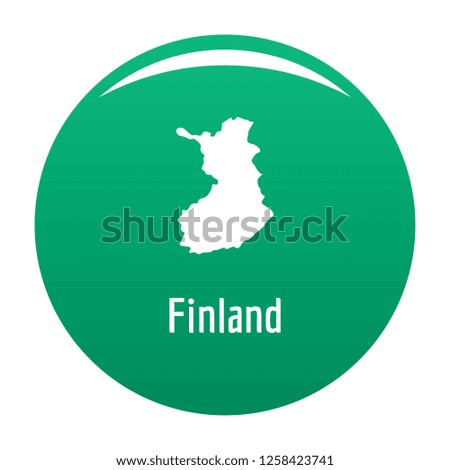 Finland map in black. Simple illustration of Finland map isolated on white background