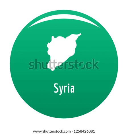 Syria map in black. Simple illustration of Syria map isolated on white background