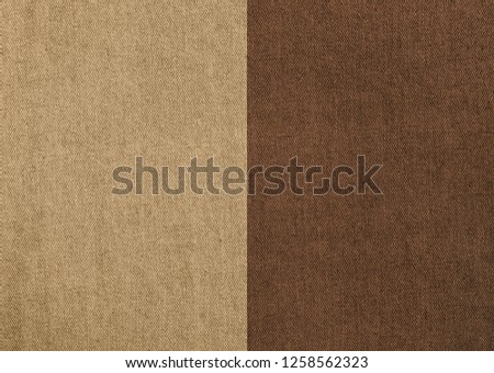 khaki ; brown jeans fabric made of raw denim twill texture Royalty-Free Stock Photo #1258562323
