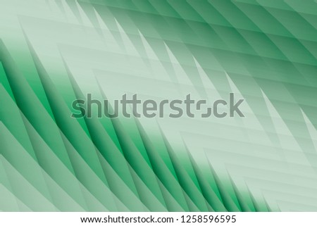 Abstract geometric white and green color background. Vector, illustration.
