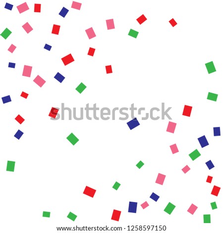 Celebration background template with colorful konfetti. Vector illustration
