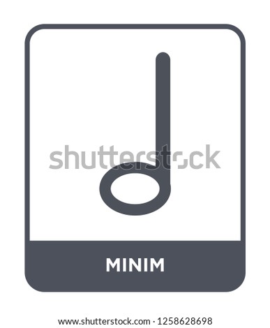 minim icon vector on white background, minim trendy filled icons from Music and media collection, minim simple element illustration