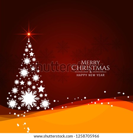 Abstract Merry Christmas festival background vector