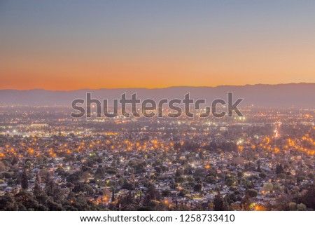 Fiery San Jose Sunset