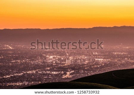 Orange San Jose Sunset