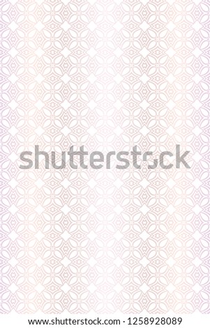 Color Seamless Lace Pattern With Abstract Geometric Flower. Stylish Fashion Design Background For Invitation Card. Vector Illustration. gradient color.