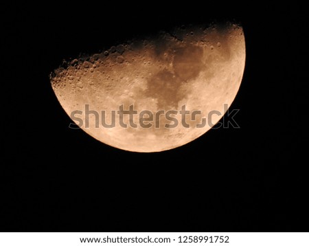 The moon in the night Royalty-Free Stock Photo #1258991752
