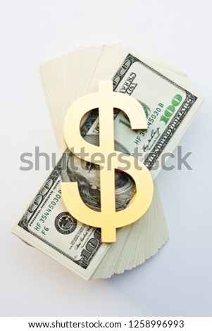 business symbol $ dollar $100 money