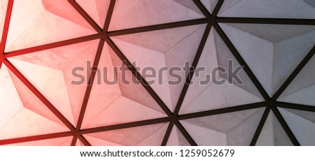 Building surface beautiful Triangular shape