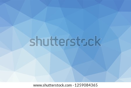 Light BLUE vector low poly texture. Geometric illustration in Origami style with gradient.  A completely new design for your business.