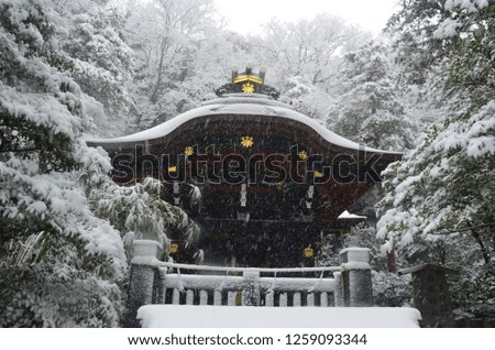 Japanese Temple in Snow