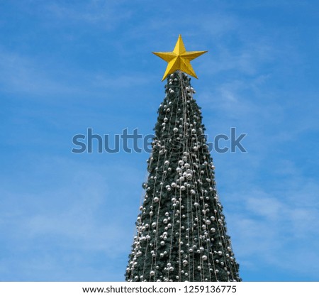 Christmas Tree Sky background