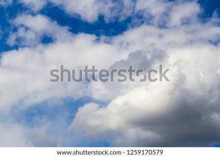 Clouds against blue sky as abstract background .
