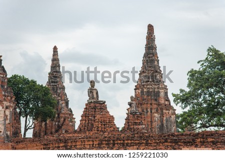 Wat Chaiwatthanaram is a Buddhist temple, landmark of historical park and one of best known temple and a major tourist attraction located at Ayutthaya, Thailand.