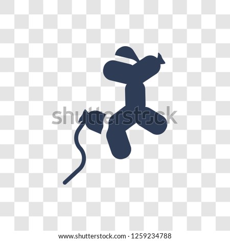 Balloon dog icon. Trendy Balloon dog logo concept on transparent background from Circus collection