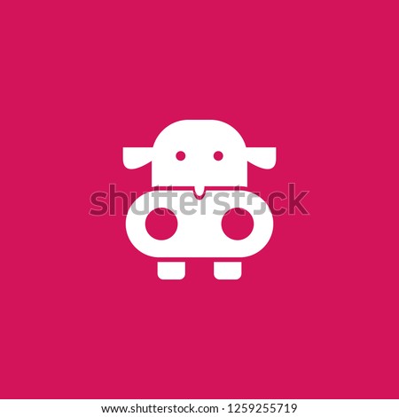 hippo icon vector. hippo sign on pink background. hippo icon for web and app