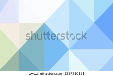 Light Blue, Green vector polygonal pattern. Modern geometrical abstract illustration with gradient. The template for cell phone's backgrounds.