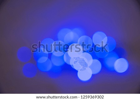 blue bright garland