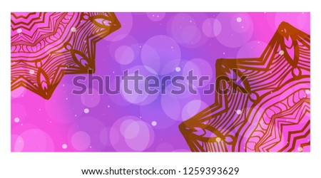 Templates For Greeting And Business Cards. Vector Illustration. Oriental Pattern With. Mandala. Wedding Invitation.