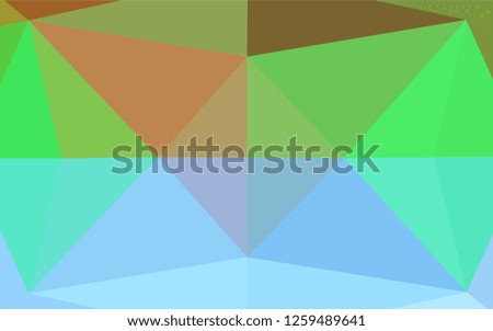 Light Multicolor, Rainbow vector abstract mosaic pattern. Creative geometric illustration in Origami style with gradient. The best triangular design for your business.