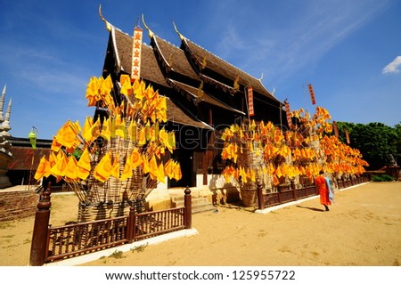 Wat Phan Tao temple , Chiang Mai, Thailand