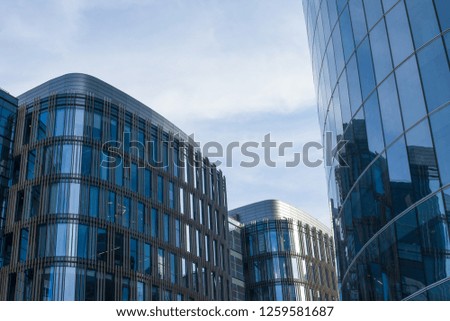 Apartments hotel in metropolitan district with contemporary exterior. Business centre and office building with new modern design  