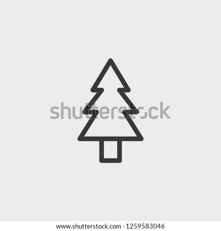 Christmas tree icon isolated on background. Fir symbol modern, simple, vector, icon for website design, mobile app, ui. Vector Illustration