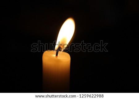 Candle with black backround