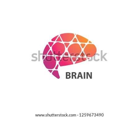 Brain Logo vector icon Template 