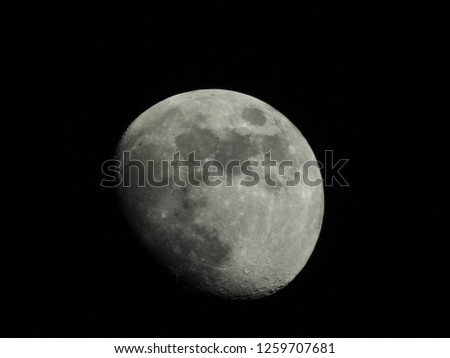 Moon background / The Moon is an astronomical body that orbits planet Earth and is Earth's only permanent natural satellite. It is the fifth-largest natural satellite in the Solar System