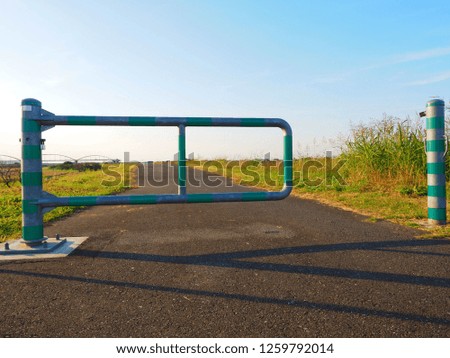 barrier gate in countryside