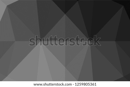 Dark Silver, Gray vector abstract polygonal layout. A sample with polygonal shapes. The elegant pattern can be used as part of a brand book.