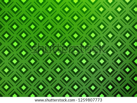 Light Green vector backdrop with lines, cubes. Modern geometric abstract illustration with lines, squares. Pattern for websites, landing pages.
