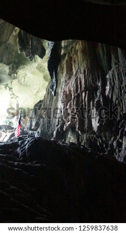 Large cave chamber in Malaysia