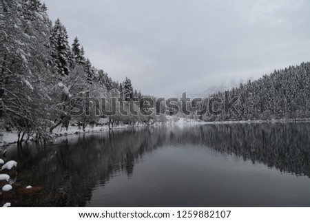 snowy spectacular lake landscape photos.artvin