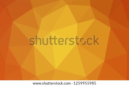 Dark Orange vector abstract mosaic pattern. Colorful illustration in abstract style with triangles. New template for your brand book.