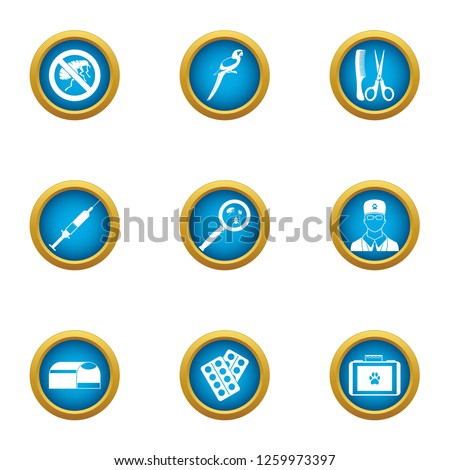Remedy icons set. Flat set of 9 remedy icons for web isolated on white background