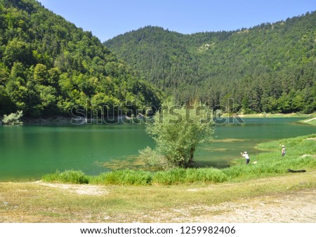 Suluklu Lake is in the district of Bolu in Turkey.