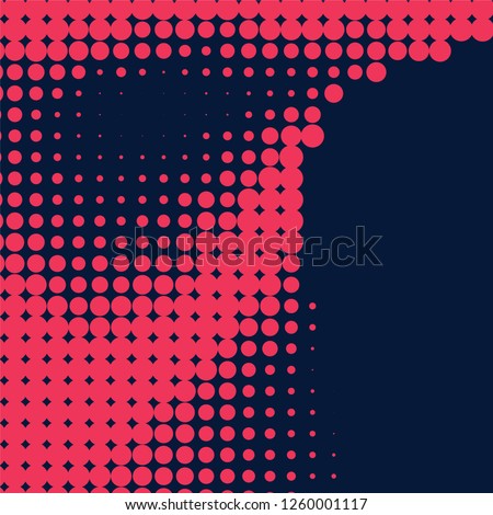 Abstract vector halftone dot pattern background