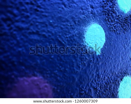 a bright painted rough wall