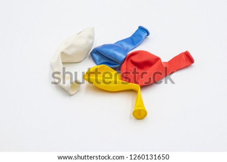 Colorful balloon on white background