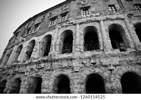 The Theatre of Marcellus, Rome, Italy.