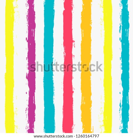 Paint Lines Seamless pattern. vector striped summer background. ink brush strokes. colorful stripes for swimming close, polo or T-shirt Modern hipster paintbrush line. spring stripes girly backdrop