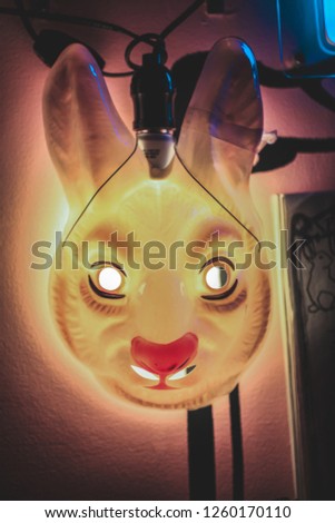 Rabbit mask neon 
