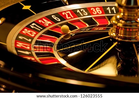 Roulette stopped . Royalty-Free Stock Photo #126023555
