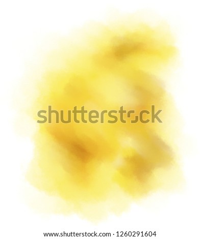 yellow water color cloud