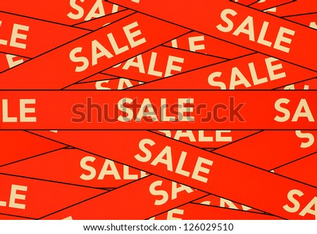 Red sale sign