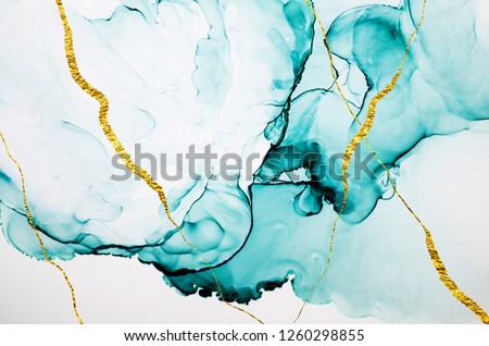 Transparent creativity, Ink colors are amazingly bright, luminous, translucent, free-flowing, and dry quickly. Abstract artwork. Trendy wallpaper. Natural pattern, luxury art.