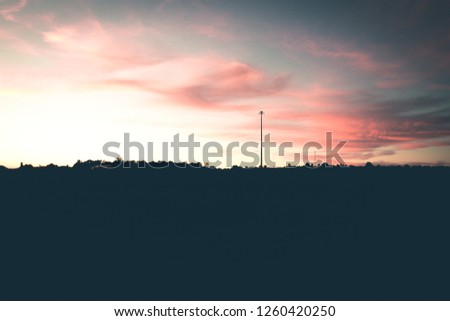 Landscape of clouds with pink and orange tones
